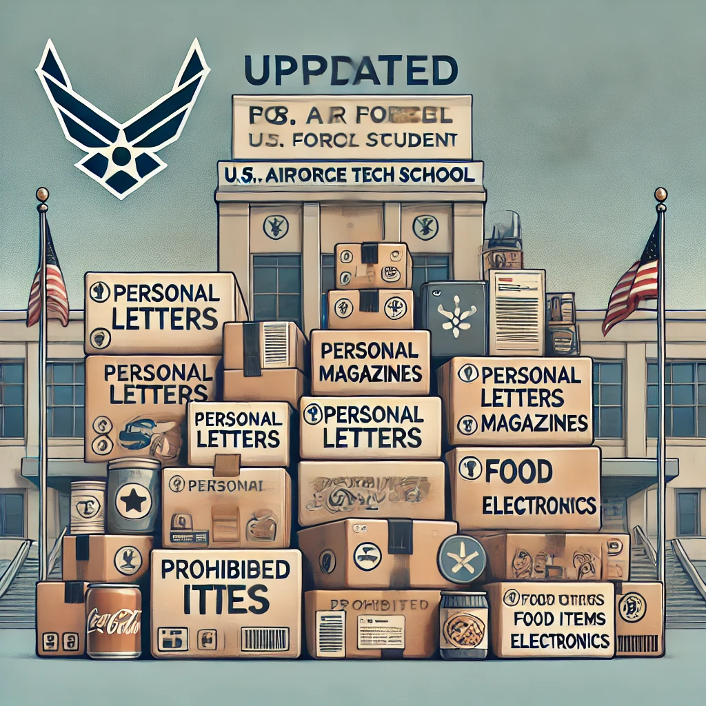 air force tech school mailing restrictions